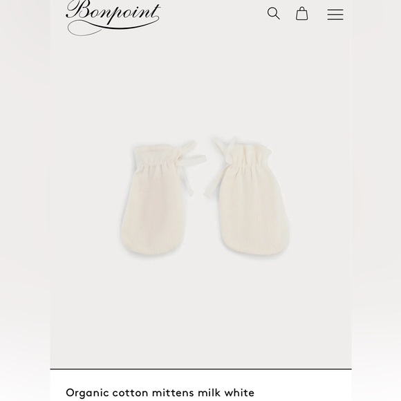 Bonpoint Infant Beanie Hat Set Size 1 - Picture 3 of 7